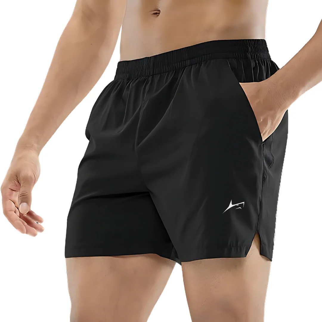 Prosharx Solid Men Black Sports Shorts - Image 3